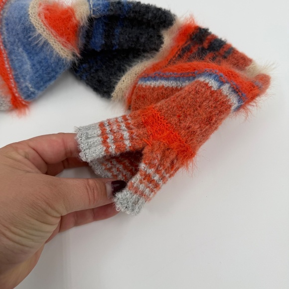 Fashion Nova Dress Women Large NEW Fave Sweater Maxi Orange Combo Long Sleeve - Picture 4 of 15